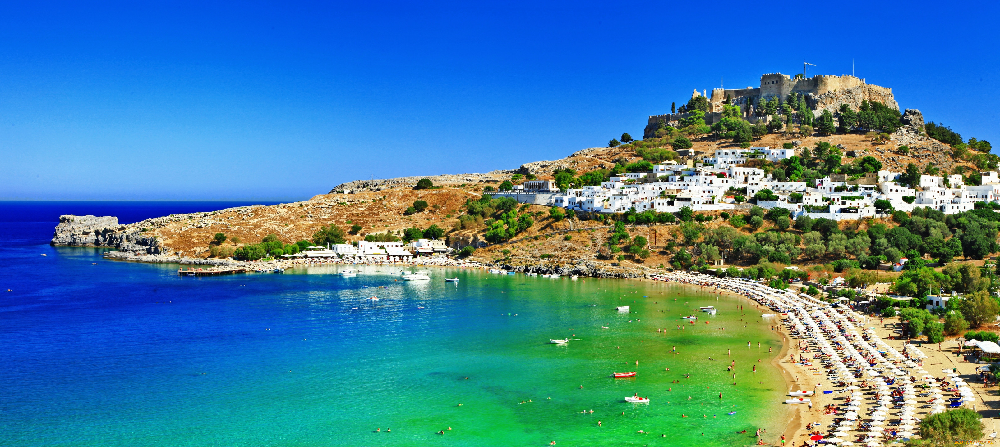 lindos,  greece, , - , , mediterranean, sea, rhodes, greece, , , , , , , , , , 